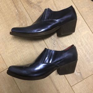 Jeffrey Campbell frontier metallic booties